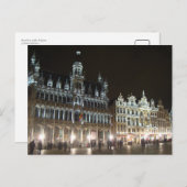 Brussel 's nachts, België Briefkaart (Voorkant / Achterkant)