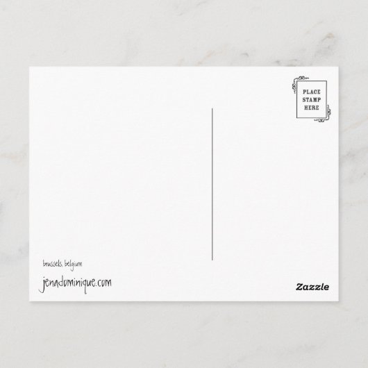 Brussel: Selectiekader of postvak? Briefkaart (Achterkant)