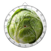 Brussel Sprout Grappige Kerst Dartbord (Voorkant)