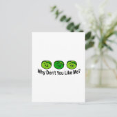 Brussel Sprouts Briefkaart (Staand voorkant)