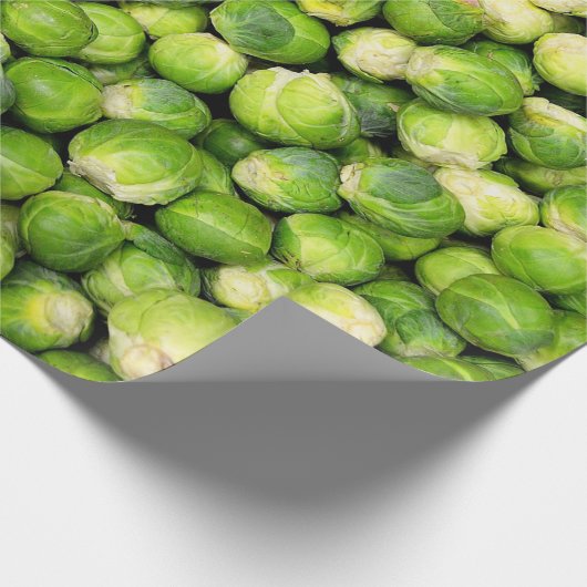Brussel Sprouts Green Vegetable Fun Cadeaupapier (Hoek)