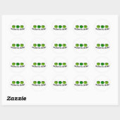Brussel Sprouts Ronde Sticker (Vel)