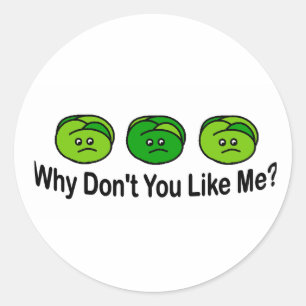 Brussel Sprouts Ronde Sticker
