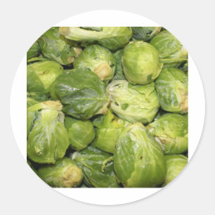Brussel Sprouts Ronde Sticker