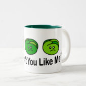 Brussel Sprouts Tweekleurige Koffiemok (Voorkant rechts)