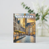 Brussel, stad van contrasten en charmes briefkaart (Staand voorkant)