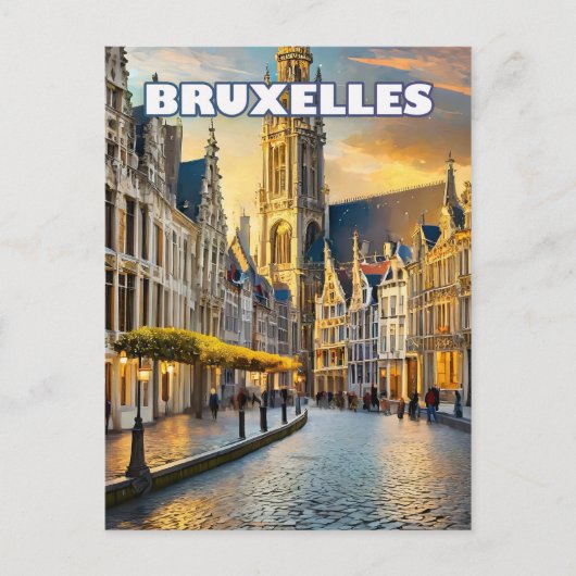 Brussel, stad van contrasten en charmes briefkaart (Voorkant)