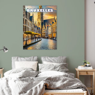 Brussel, stad van contrasten en charmes perfect poster