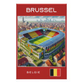 Brussel Stadium - België - Ecological Design Perfect Poster (Voorkant)