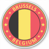 Brussel Sticker (Voorkant)