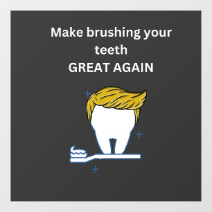 BRUSSEL UW TEETH OPNIEUW IN T-Shirt Raamsticker