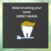 BRUSSEL UW TEETH OPNIEUW IN T-Shirt Raamsticker (Vel 3)