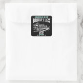 Brussel Vierkante Sticker (Tas)