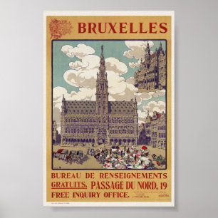 Brussel Vintage Poster 1913