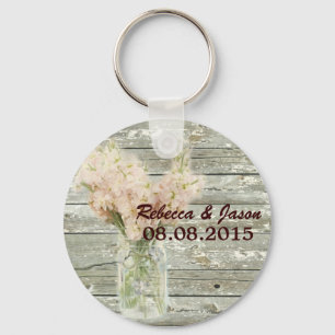 brusselland floral mason jar bruiloft bedankt sleutelhanger