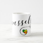 Brussels Airport in Heart Koffiemok (Center)