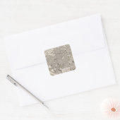 Brussels and Belgium Vierkante Sticker (Envelop)