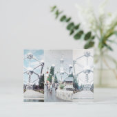 Brussels Atomium Photo Collage Briefkaart (Staand voorkant)