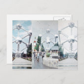 Brussels Atomium Photo Collage Briefkaart (Voorkant / Achterkant)