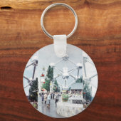 Brussels Atomium Photo Collage Sleutelhanger (Voorkant)