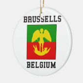 Brussels België vlag Keramisch Ornament (Links)