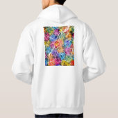 Brussels Belgium City Map Hoodie (Achterkant)