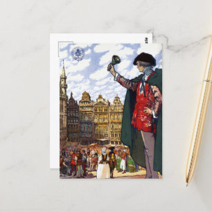  Brussels Belgium Commercial Fair Travel Briefkaart