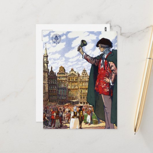  Brussels Belgium Commercial Fair Travel Briefkaart (Voorkant / Achterkant in situ)