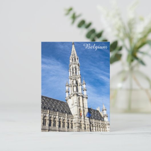 Brussels Belgium Grand Place Travel Photo Briefkaart (Staand voorkant)