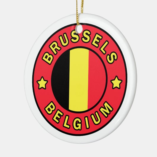 Brussels Belgium Keramisch Ornament (Links)