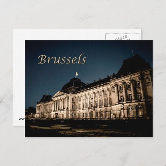 Brussels Belgium Royal Palace Briefkaart (Voorkant / Achterkant)