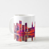 Brussels Belgium Skyline Koffiemok (Voorkant links)