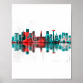Brussels Belgium Skyline Poster (Voorkant)