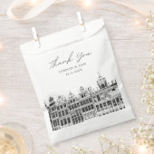Brussels bruiloft gepersonaliseerde foto bedankzakje (Geknipt)