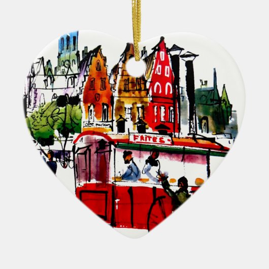 Brussels City Keramisch Ornament (Voorkant)