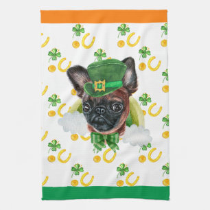 Brussels Dog Holiday Home Decor St Patricks Day Theedoek