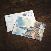 Brussels Grand Palace België Waterverf Briefkaart