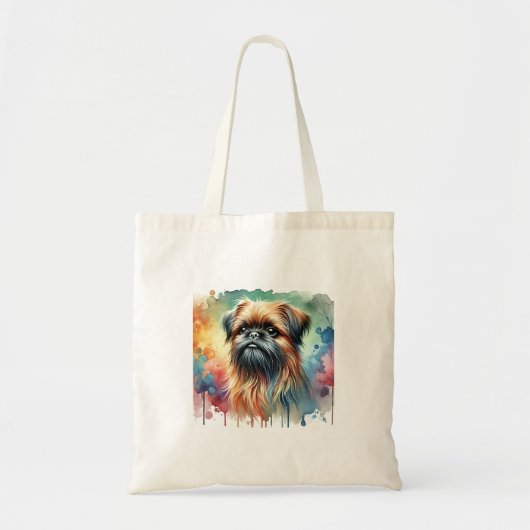 Brussels Griffon 211024AREF125 - Watercolor Tote Bag (Voorkant)