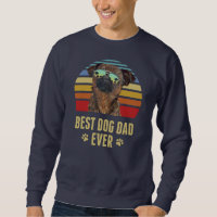 Brussels Griffon Best Dog Dad Ever Retro Sunset