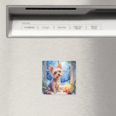 Brussels Griffon Bevroren Raam Kerst Kunst Magneet (Insitu (Vaatwasser))