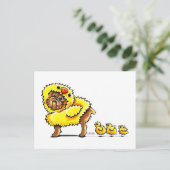 Brussels Griffon Chick Pasen Feestdagenkaart (Staand voorkant)