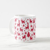 Brussels Griffon Christmas Design Koffiemok (Voorkant links)