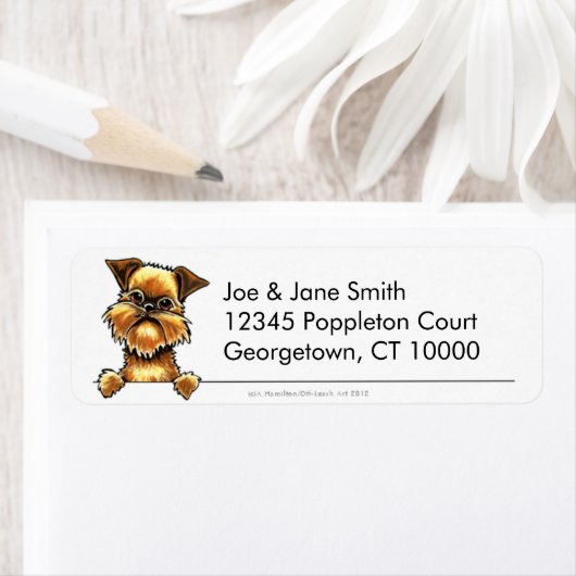 Brussels Griffon Clean & Simple Etiket (Insitu)