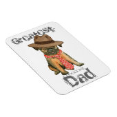 Brussels Griffon Dad Magnet Magneet (Rechterzijde)