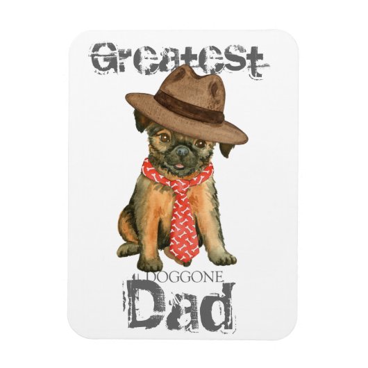 Brussels Griffon Dad Magnet Magneet (Verticaal)