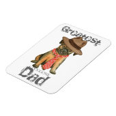 Brussels Griffon Dad Magnet Magneet (Linkerzijde)