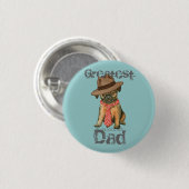 Brussels Griffon Dad Pinback Button (Voorkant /achterkant)