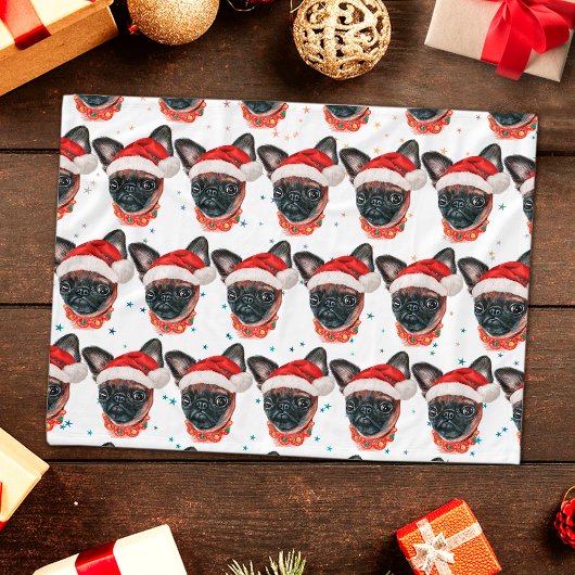 Brussels Griffon Dog Breed Christmas Fleece Deken