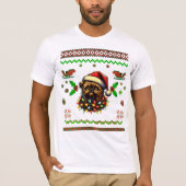 Brussels Griffon Dog Christmas Pet Xmas T-shirt (Voorkant)