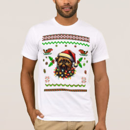 Brussels Griffon Dog Christmas Pet Xmas T-shirt